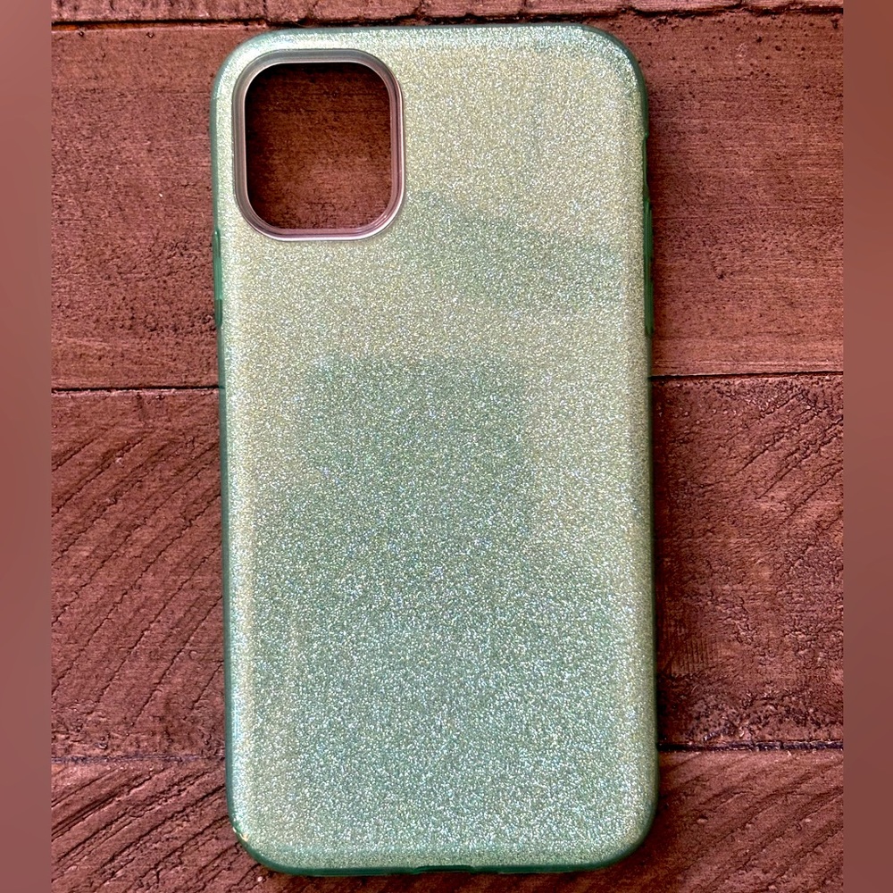 iPhone 11 Case Turquoise Glitter